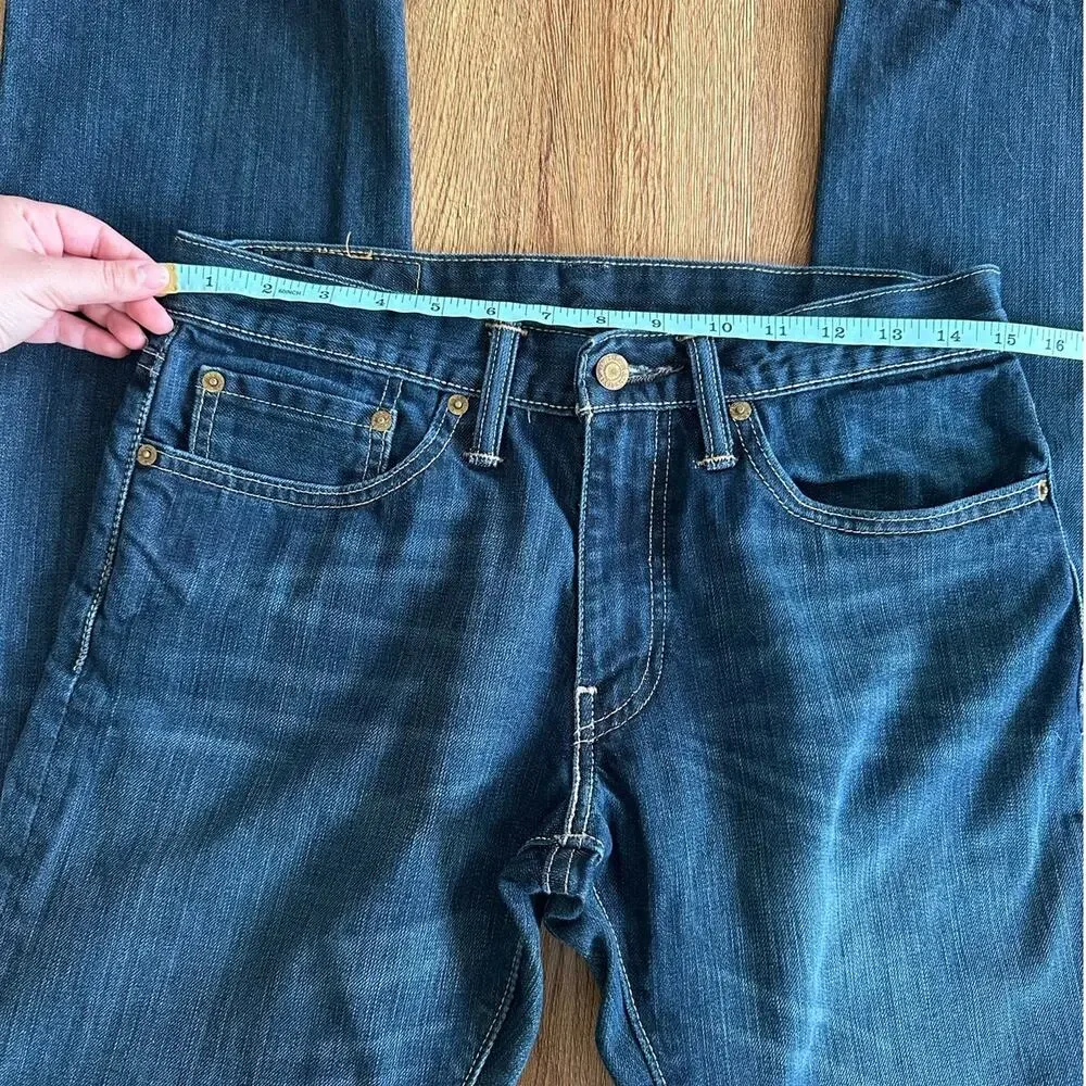 Levi's 514 Straight Dark Wash Jeans Size 31x32
